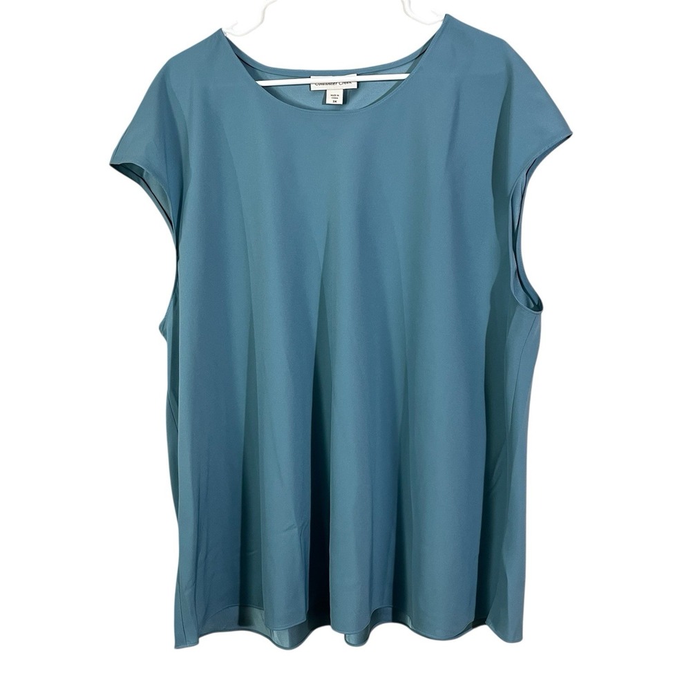 Coldwater Creek Sleeveless Top‎ Size 3X Women Light Green